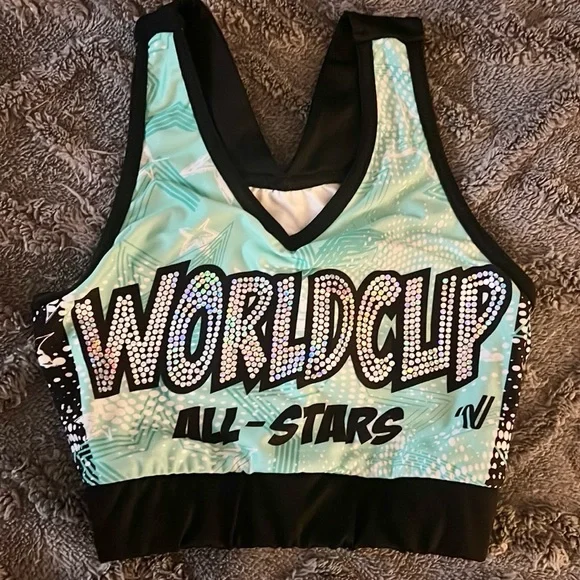 World Cup practice wear tank and shorts youth large sports bra is adult xs - Picture 8 of 14